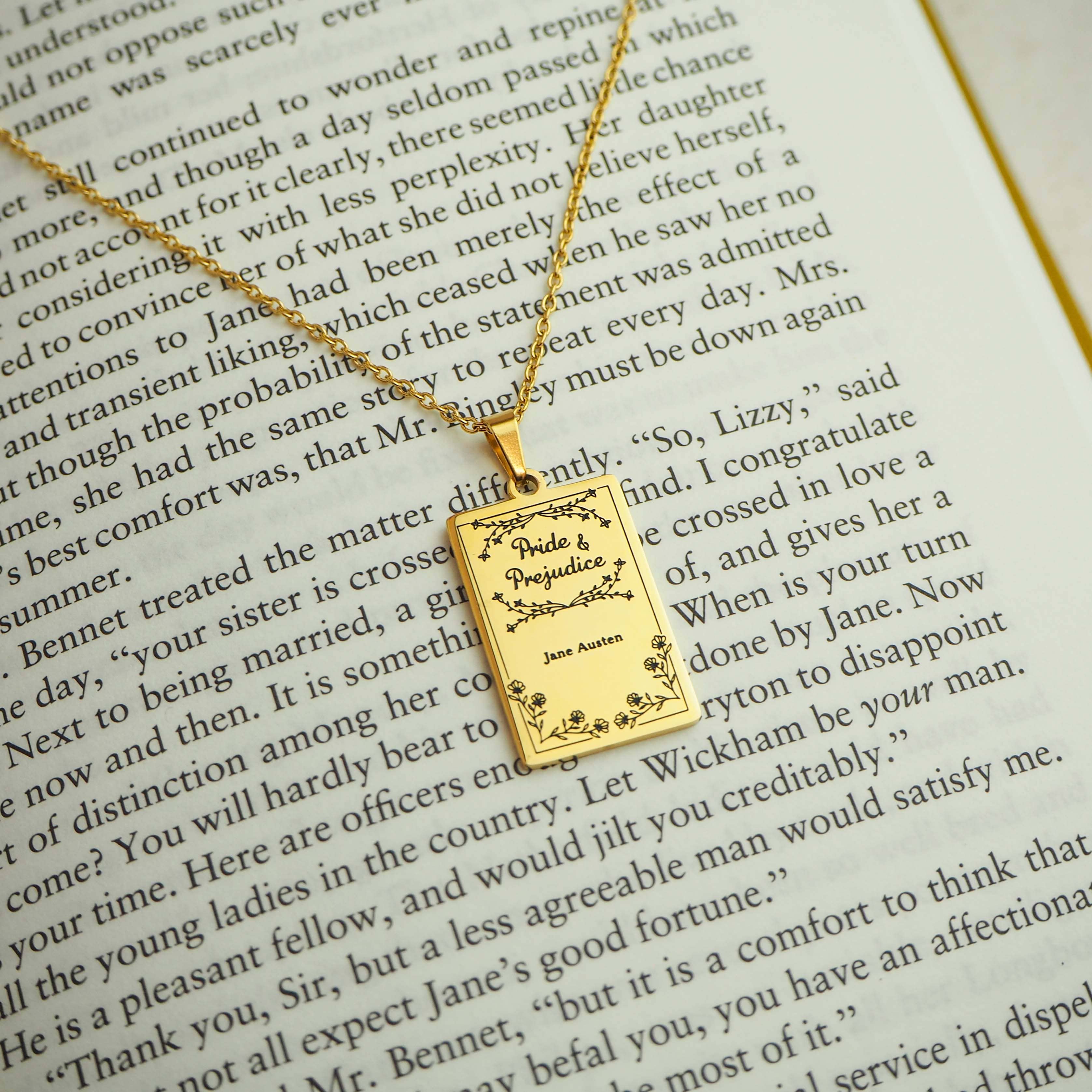 LiteraryEmporium - Wholesale Pendant/Charm Necklace - Pride and Prejudice Book Necklace3