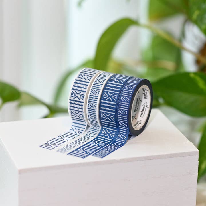 Melanin Meanings - Wholesale Washi tape - Mudcloth African Textile Inspired Washi Tape Set3