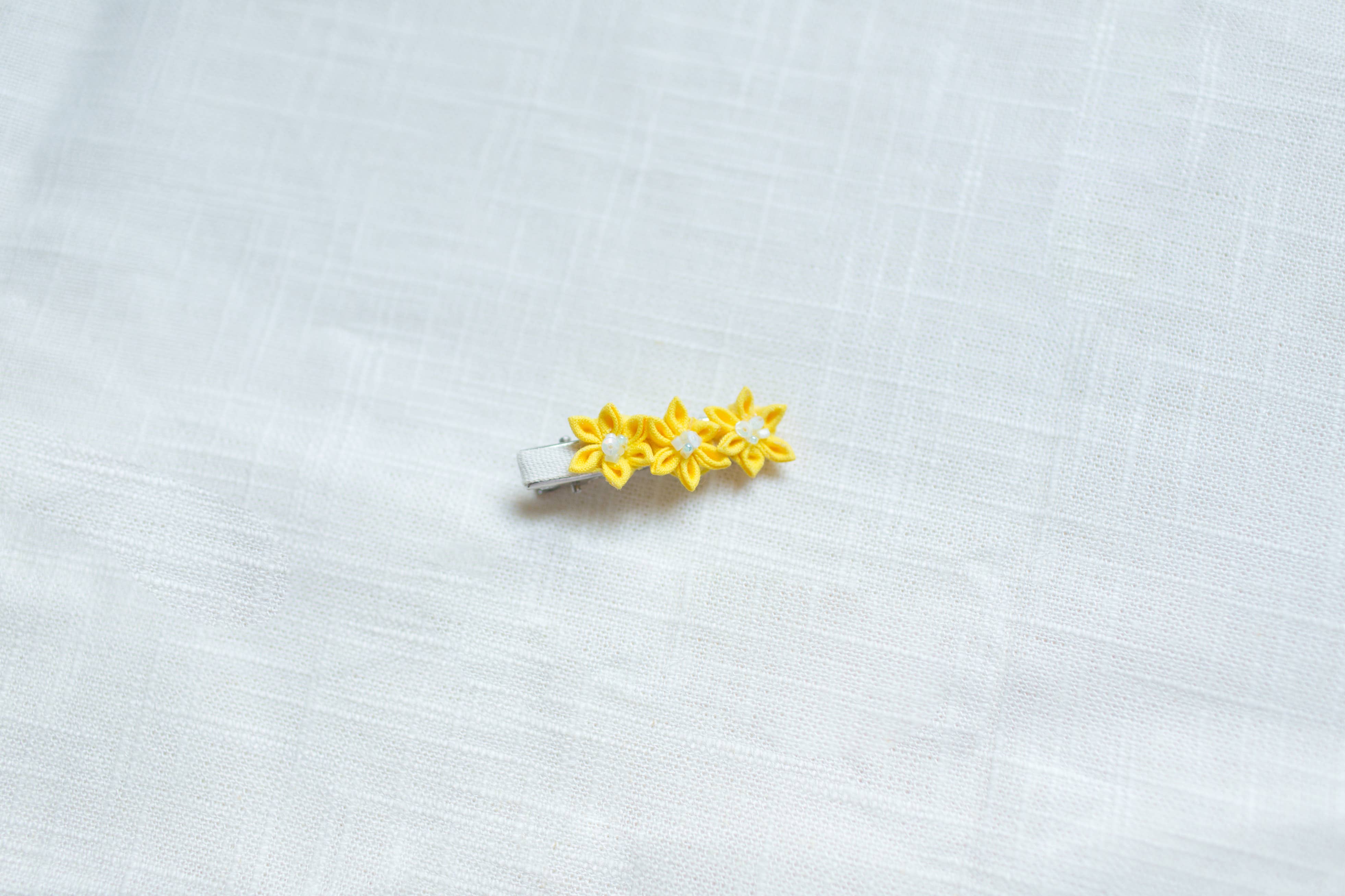A Flower for Rose - Wholesale Hair Clip - Kids - Yellow Hair Clip2