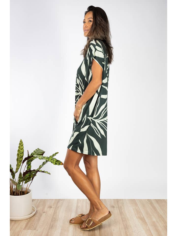 Ten Tomorrow - Wholesale Dress - Women's - Dawn V-Neck Dress (Maile Forest)