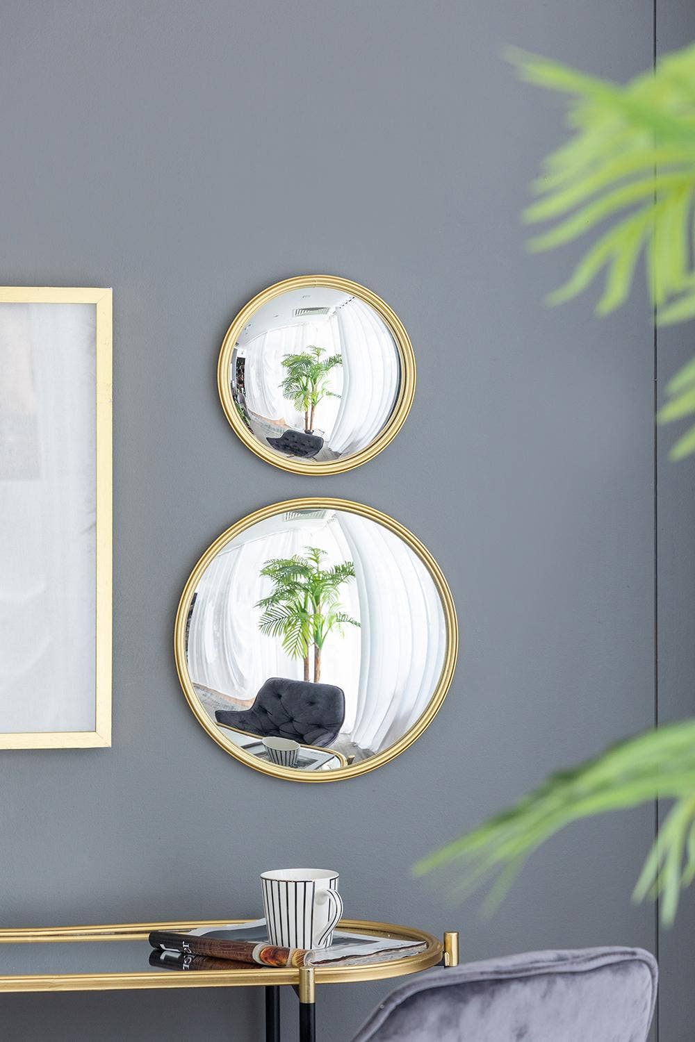 A&B Home Group Inc. - Wholesale Wall Mirror - D15" Gold Frame With Convex Glass3