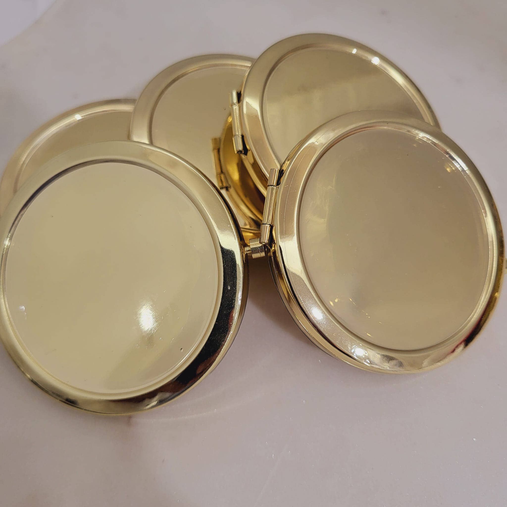 NationInFashion - Wholesale Compact Mirror - Portable Mini Makeup Mirror Round Folding Engravable Mirror 6