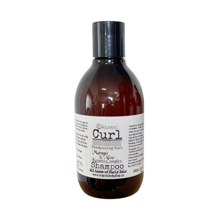 Krul Shampoo. Mango aloë complex voor wholesale door Organic Body Shop