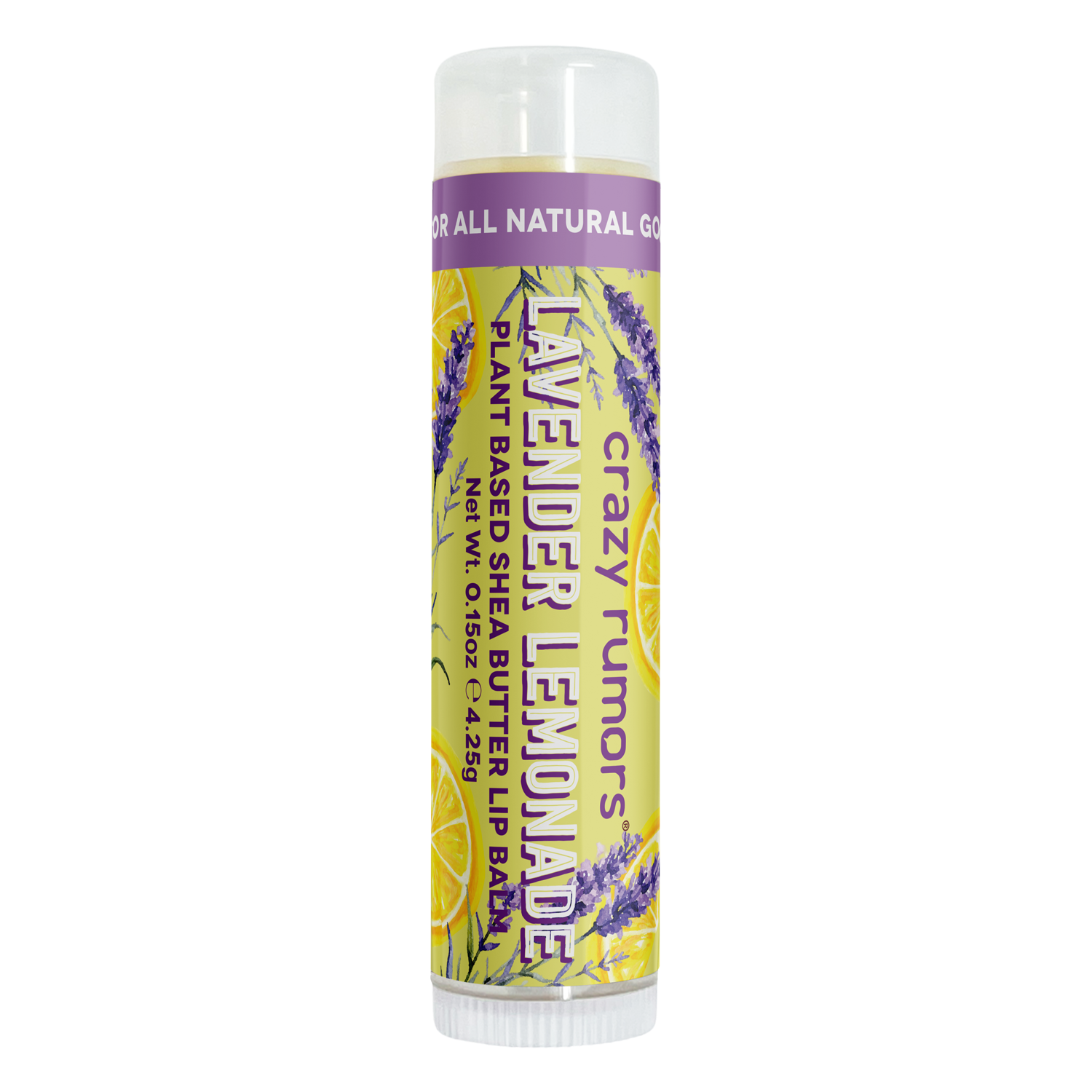 Crazy Rumors - Wholesale Lip Balm - All Natural, Vegan Lavender Lemonade Lip Balm1