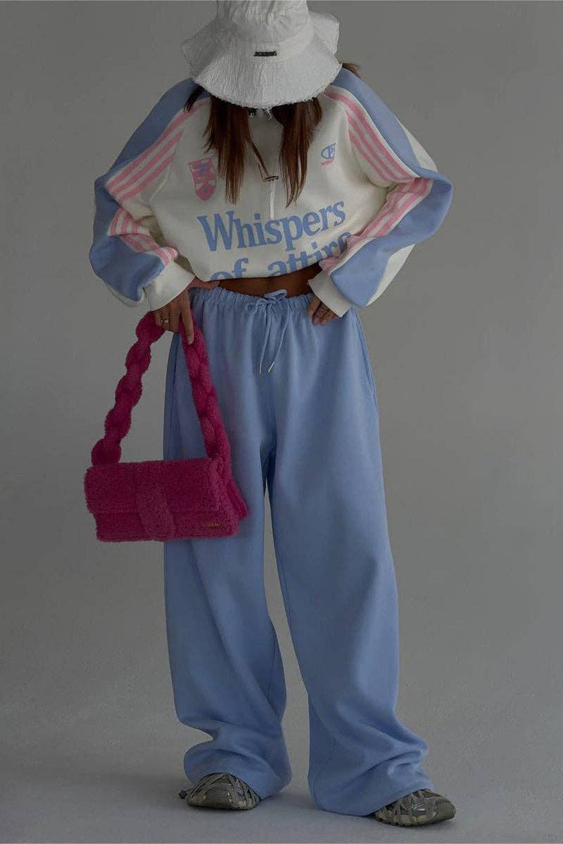 Mccolin - Venta al por mayor Conjunto de ropa cómoda - Mujer - Conjunto de Pantalones Informales con Estampado de Logo7