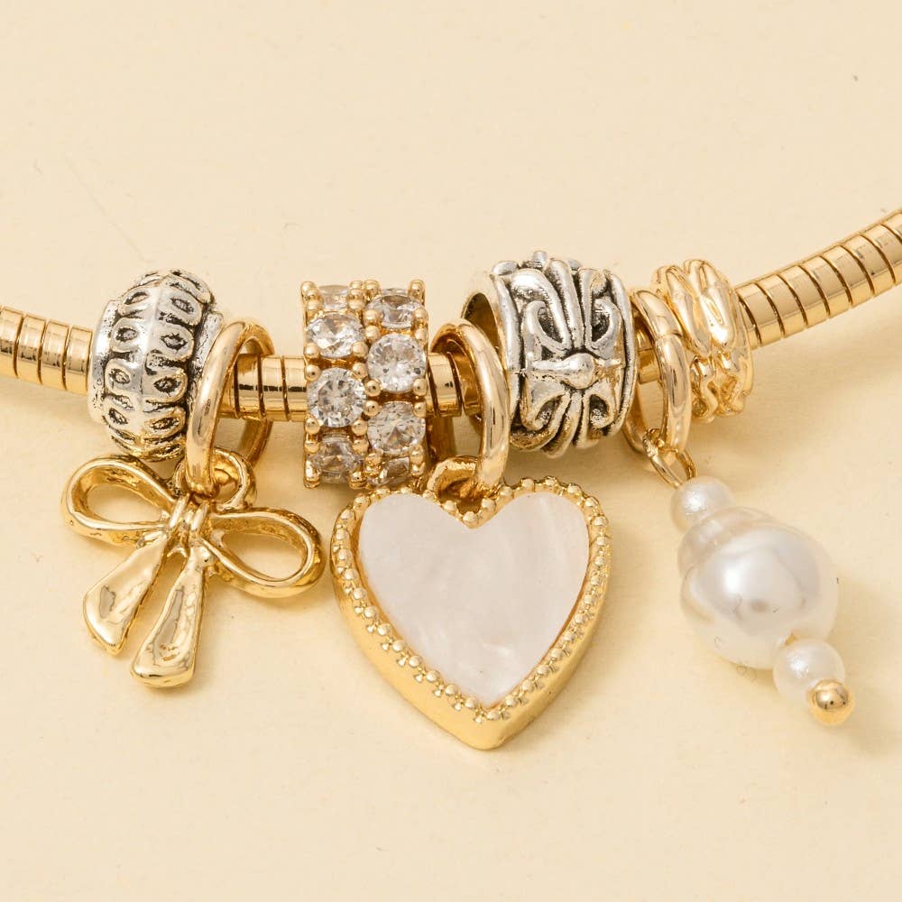 WHG Assorted Mini Charms Coiled Choker Necklace for wholesale on Faire1