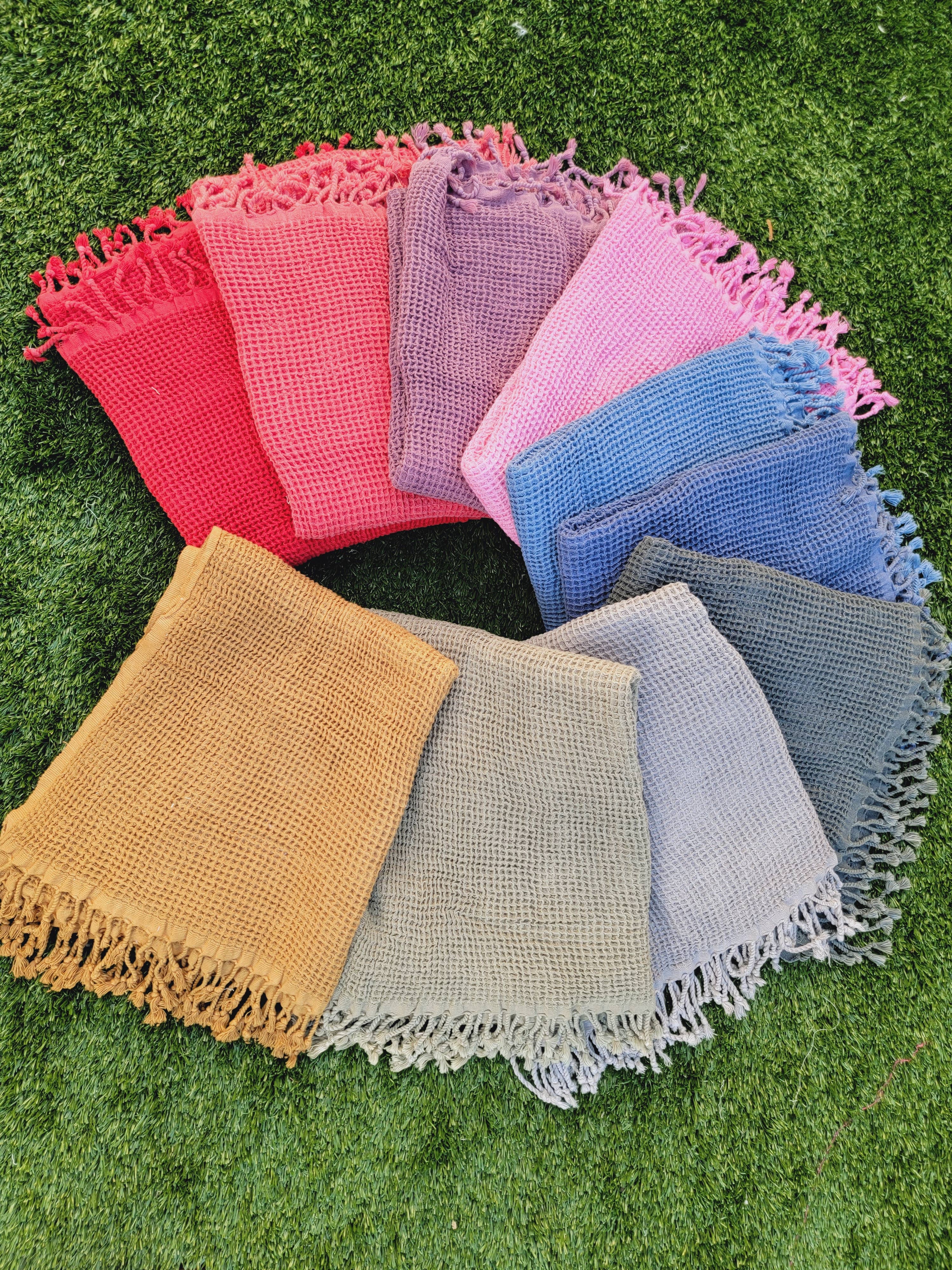 EBRU Home – Manta para sofá por atacado – Conjunto de Manta de Malha, Conjunto de Algodão de Malha 99x163 cm6