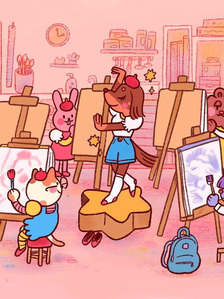 Art Club Medium Print for wholesale by beanpolice