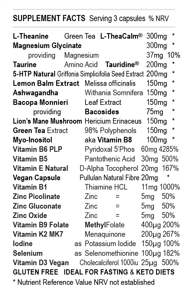 BioTech Life Sciences – Großhandel Nahrungsergänzungsmittel/Vitamin zum Einnehmen – IQ4 FÜHL DICH GUT - Stress reduzieren, Schlaf & Entspannung fördern5