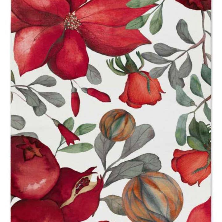 Cotton Satin Runner Grenade 100% Made in Italy for wholesale by The Napking