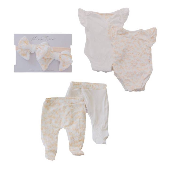 FLUTTER SLEEVE ONESIE OUTFIT BUNDLE for wholesale by Mama Coco