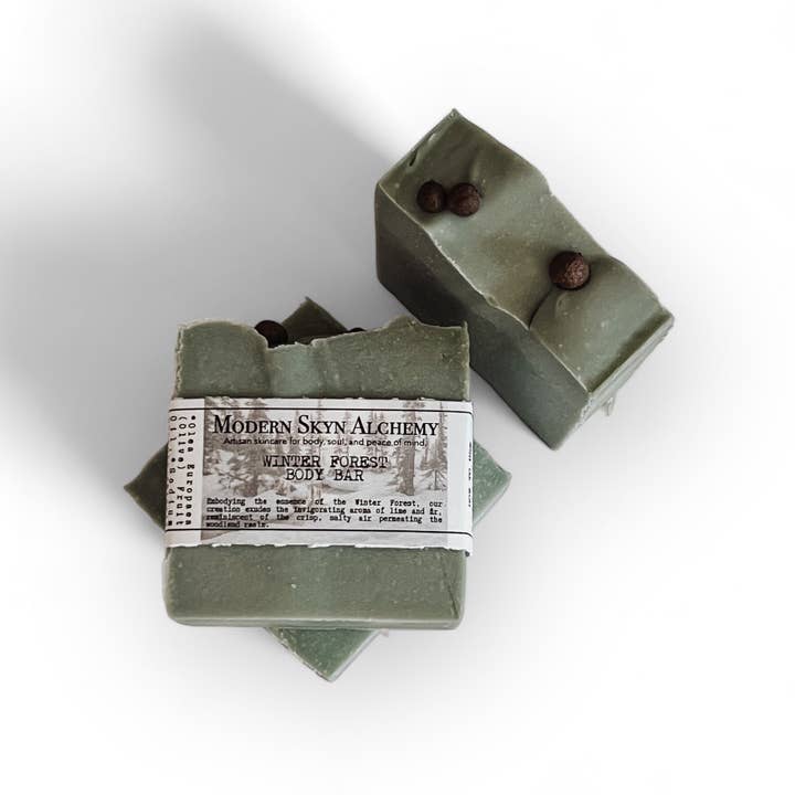 Modern Skyn Alchemy LLC. - Wholesale Bar Soap - Winter Forest Body Bar