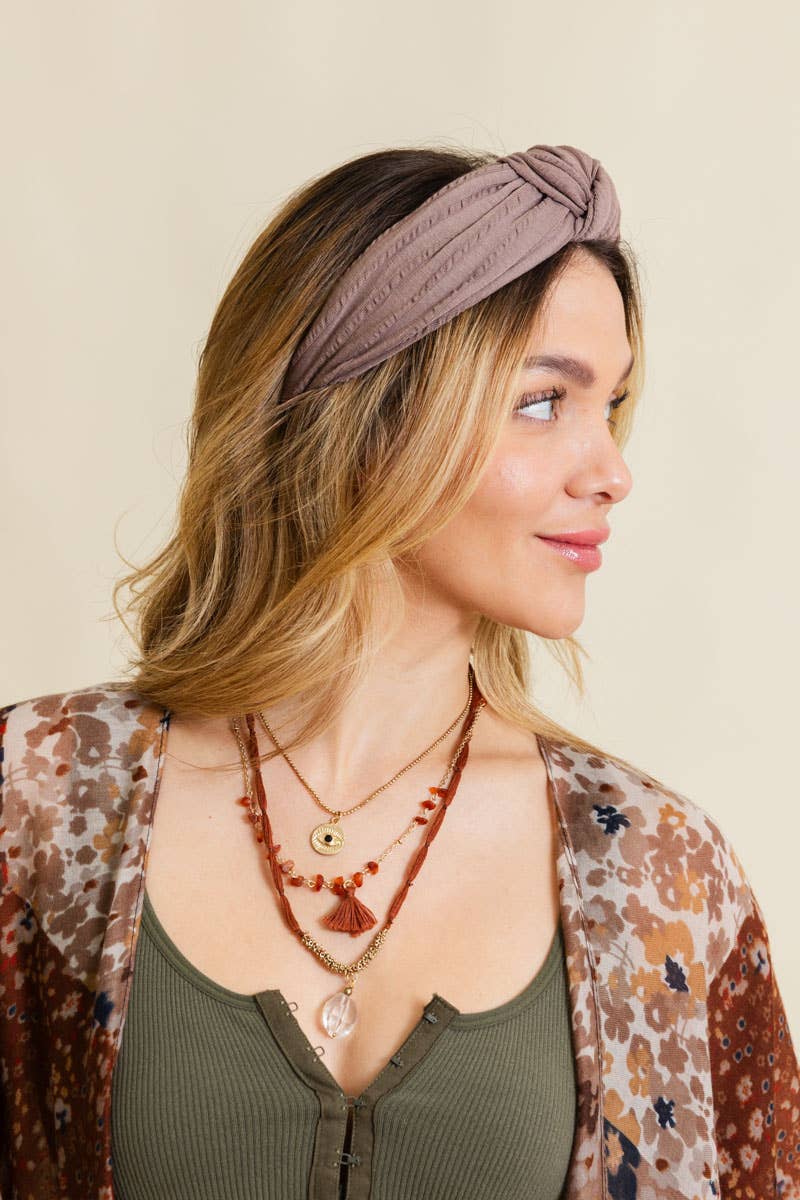 Leto Accessories - Wholesale Fashion Headband - Women's - Bestselling Stripe Topknot Headband1