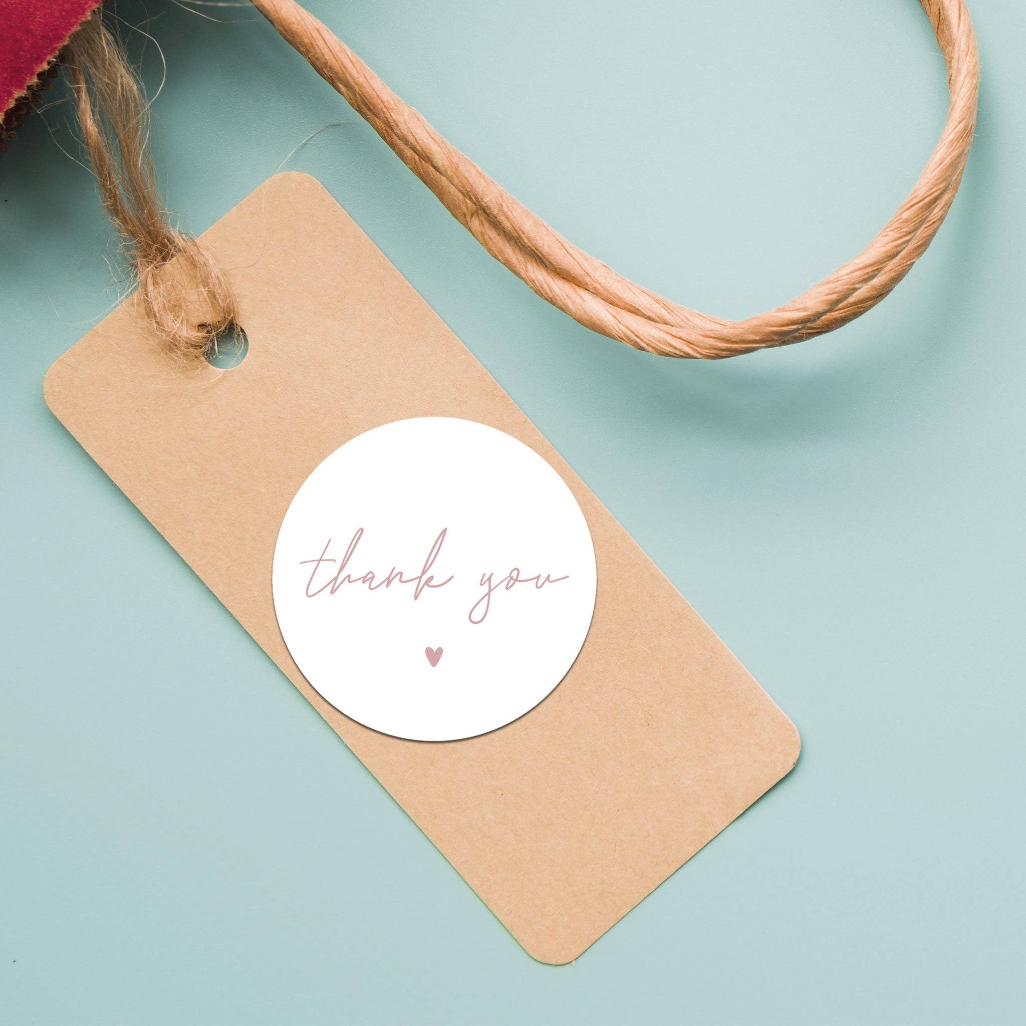 Hello Beautiful Designs – wholesale Klistermärke – Neutrala rosa tack-klistermärken för småföretag, 24-pack5