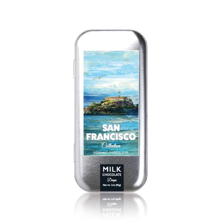 SF Collection - Alcatraz - Milk Chocolate for wholesale by The San Francisco Chocolate Factory