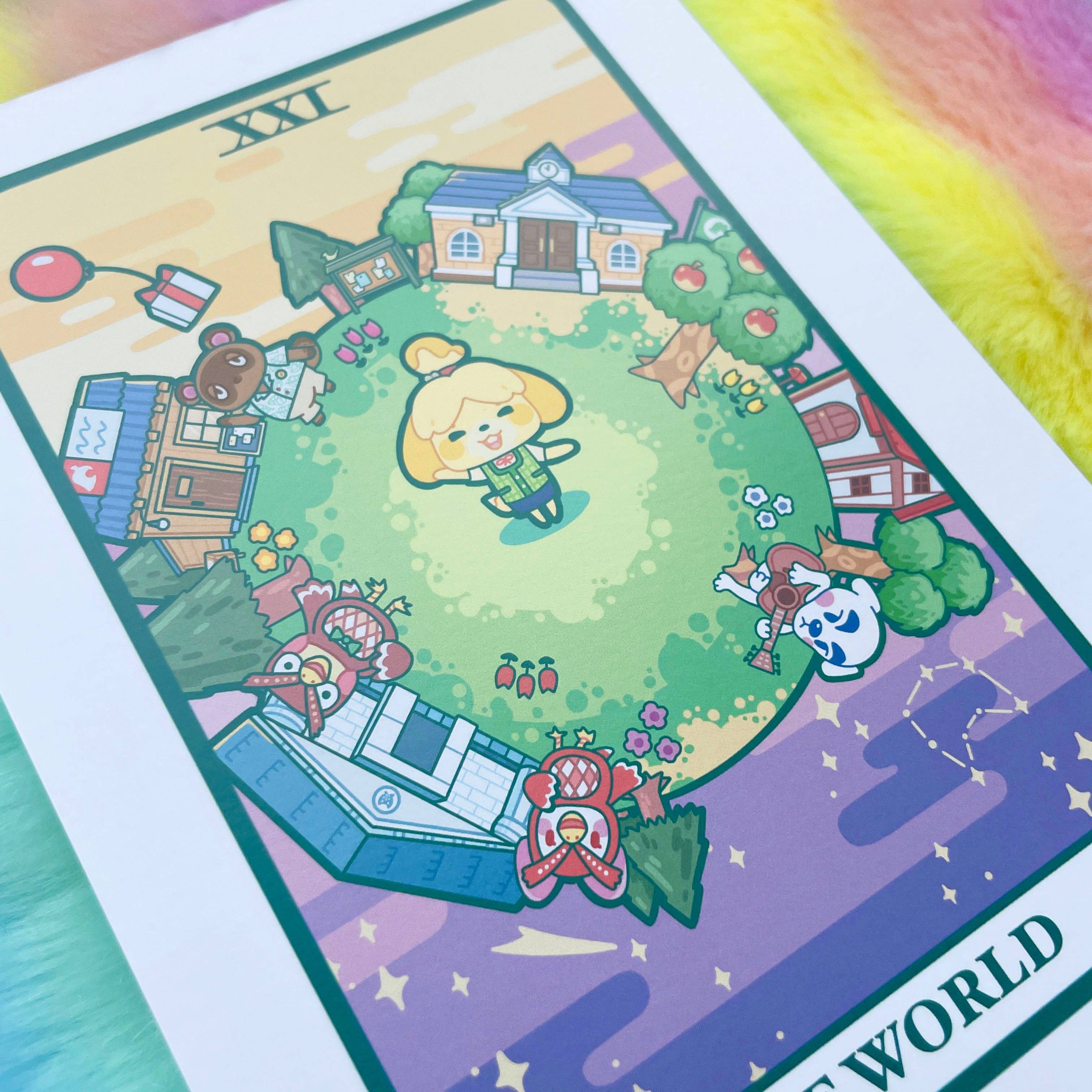 Easybriizy Draws - Wholesale Art Print - Animal Crossing Video Game 5x7 Tarot Art Print2