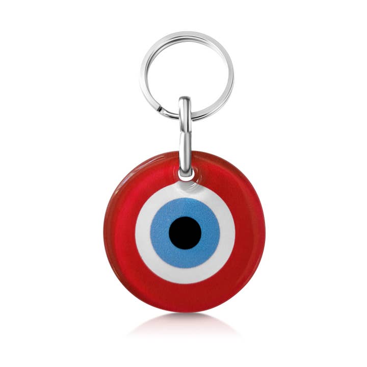 ALEF BET JEWELRY - Wholesale Keychain - Unisex - Evil Lucky Eye Glass Keyrings