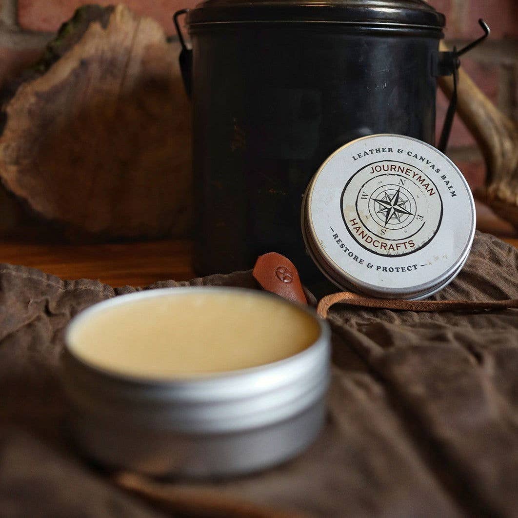Journeyman Handcraft – wholesale Leather conditioner – Leather and Canvas Balm Tin4