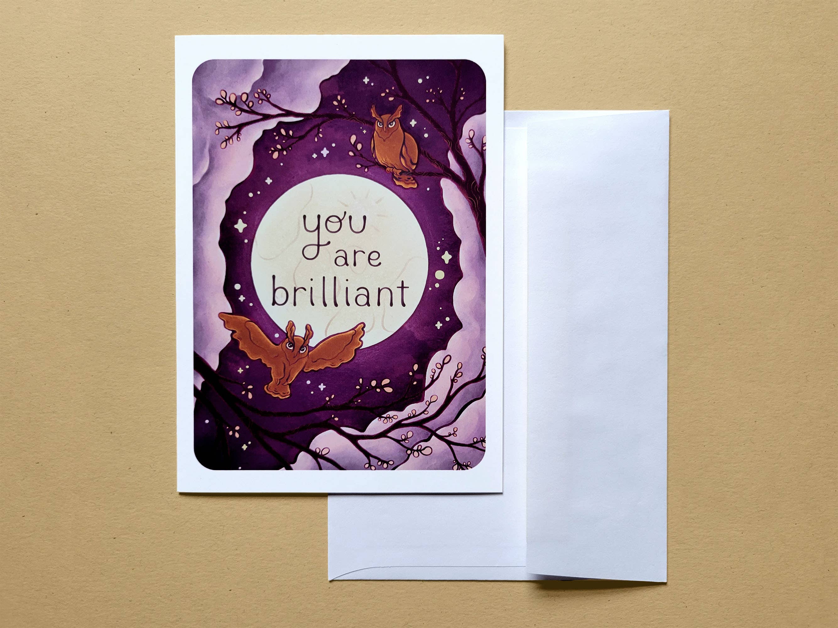 Kuguenko Illustration - Wholesale Encouragement Card - You Are Brilliant - Greeting Card, 5x7 in.1