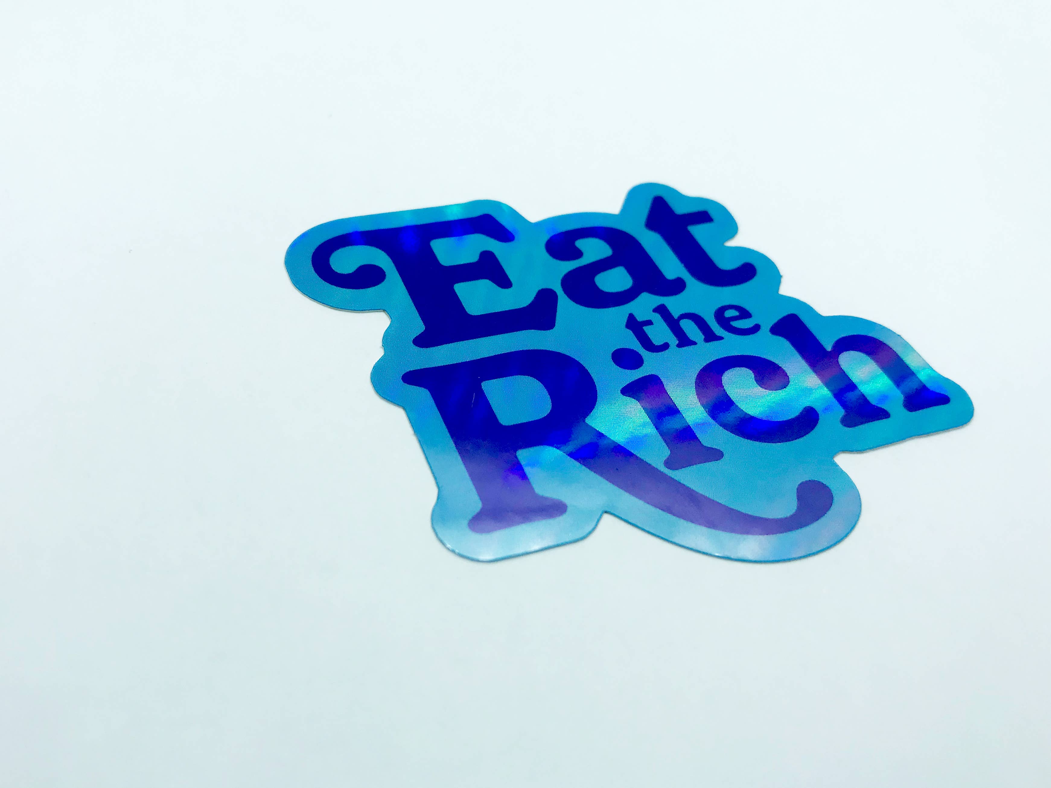 TheThirdArrow - Vendita all'ingrosso Adesivo - Adesivo Raso Blu Mangia il Ricco2