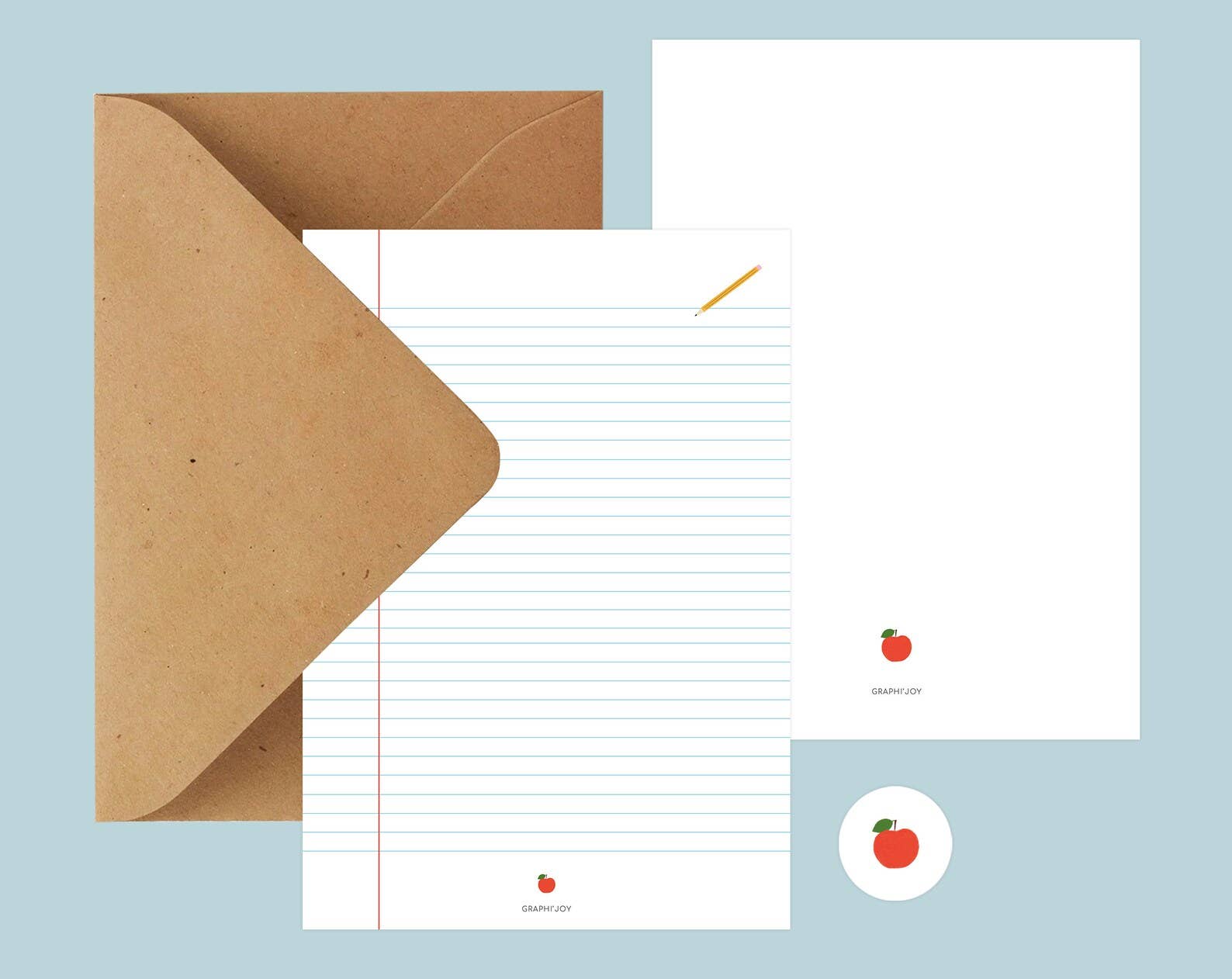 Graphijoy - Wholesale Letterhead - Lined stationery1