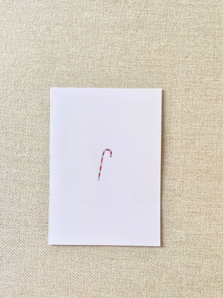 Candy Cane Grußkarte. für den Großhandel von CharmCardCollection