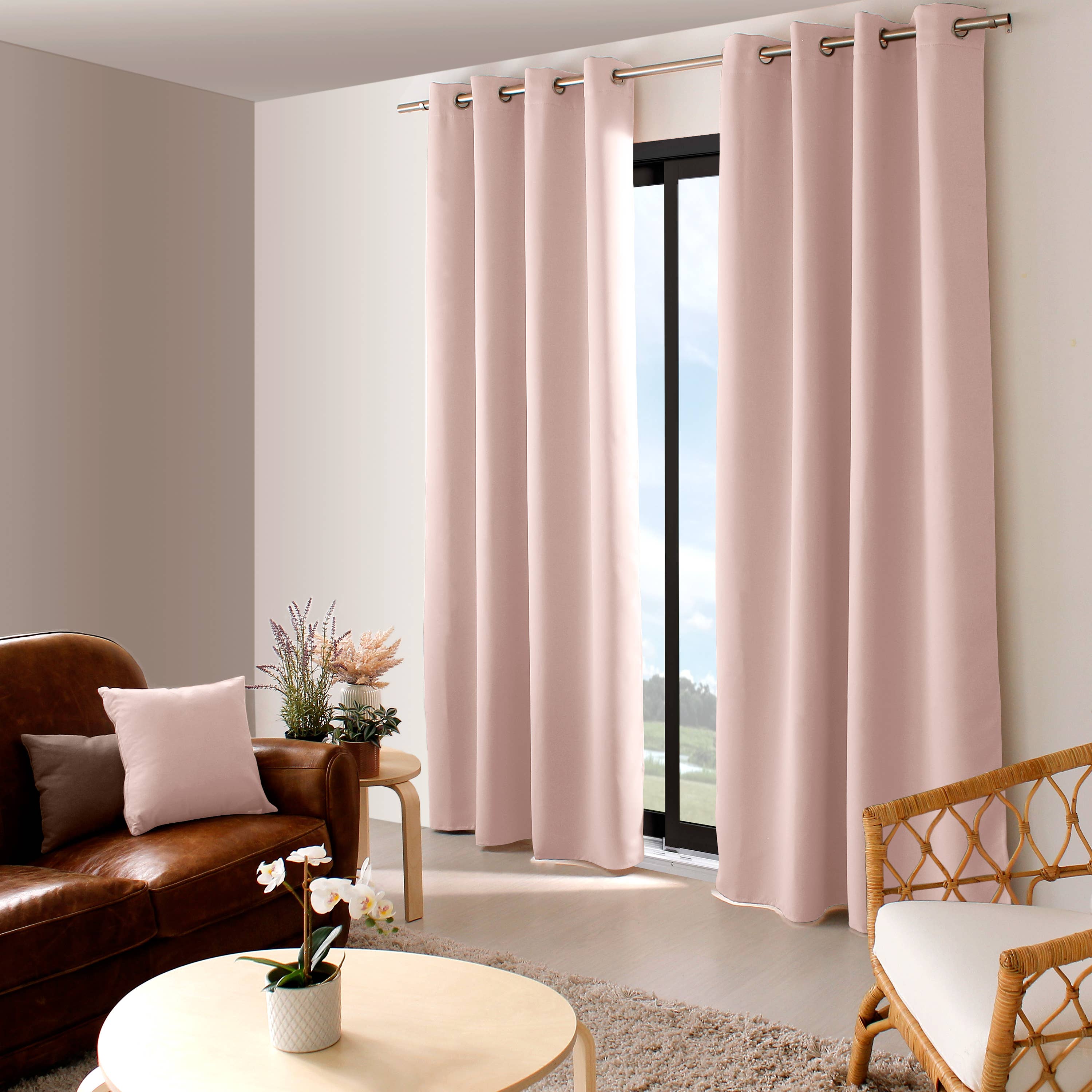 DECOSTARS - CmaDECO - Wholesale Curtain - Blackout Curtain with Grommets, 140x240cm, Liquorice Collection10