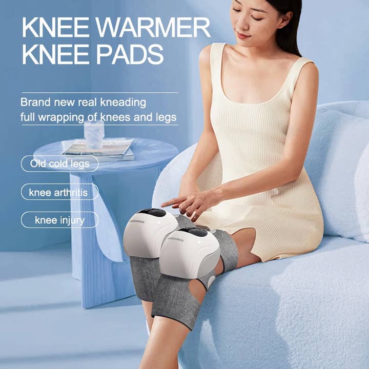 GulleeGadgets - Vente Appareils de massage - Appareil de massage des genoux pour soulager la douleur avec écran LED rechargeable10