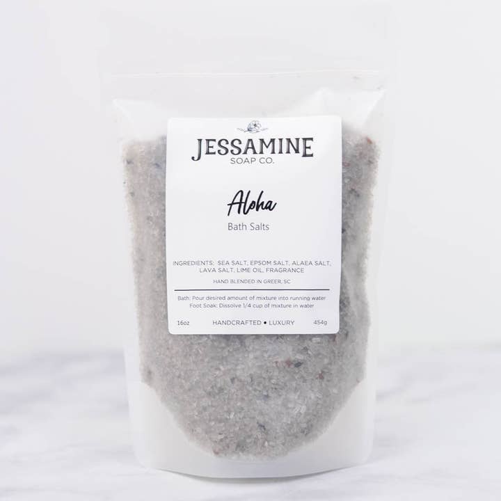 Aloha Bath Salts for wholesale by Jessamine Soap Co