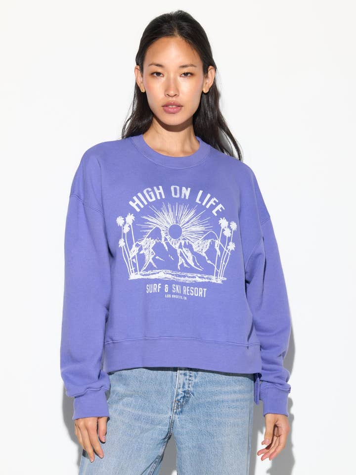 ASTRAL BLUE Surf & Ski Bex High-Low Crew for wholesale on Faire0