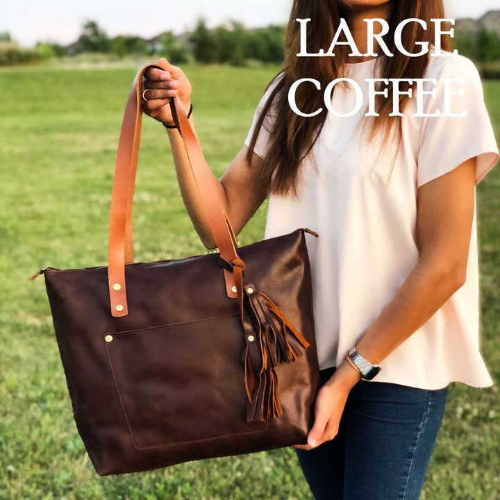 Hides - Vente Tote bag – femme - Sac en cuir avec fermeture éclair4