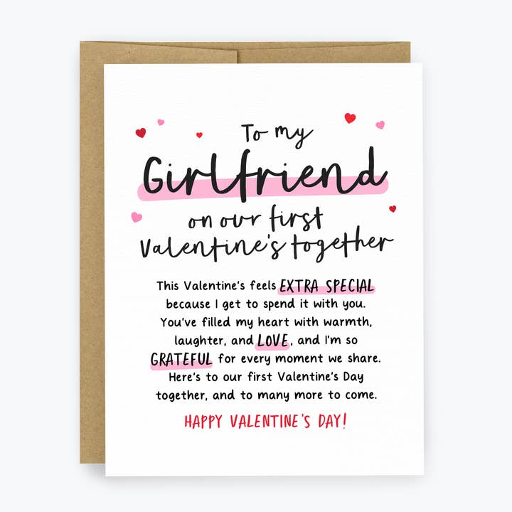 Carte de Saint-Valentin, Petite amie, Cartes de la Saint-Valentin, Amour pour la vente par Kreate Paper Co.