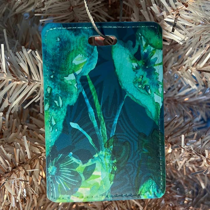 Kalo Leaf Luggage Tag for wholesale by Aubrey Emi Designs