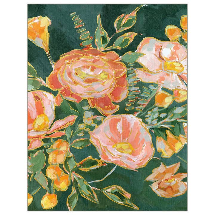 Bloemenset op Groene Notitiekaarten in Doos met Folie voor wholesale door Legacy