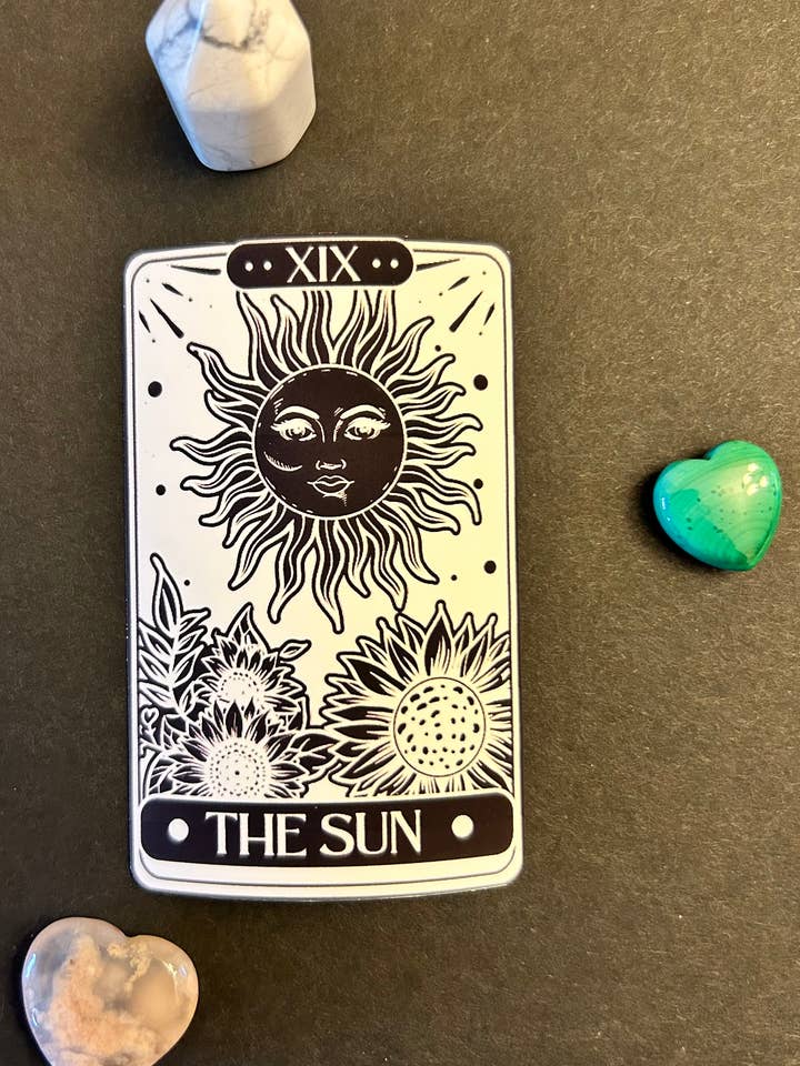 “The Sun” Tarot Card Stickers for wholesale by Uniquely Made Design