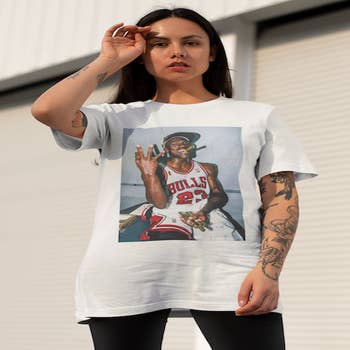 T Shirt Bulls Michael Jordan Three Peat, Custom prints store