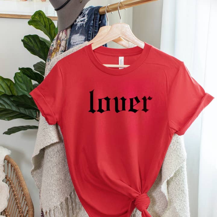 Pretty Attitude Clothing - Wholesale Screen Printed T-Shirt - Women's - Red Lover T-shirt Rock n Roll Tee Alternative Clothiing0