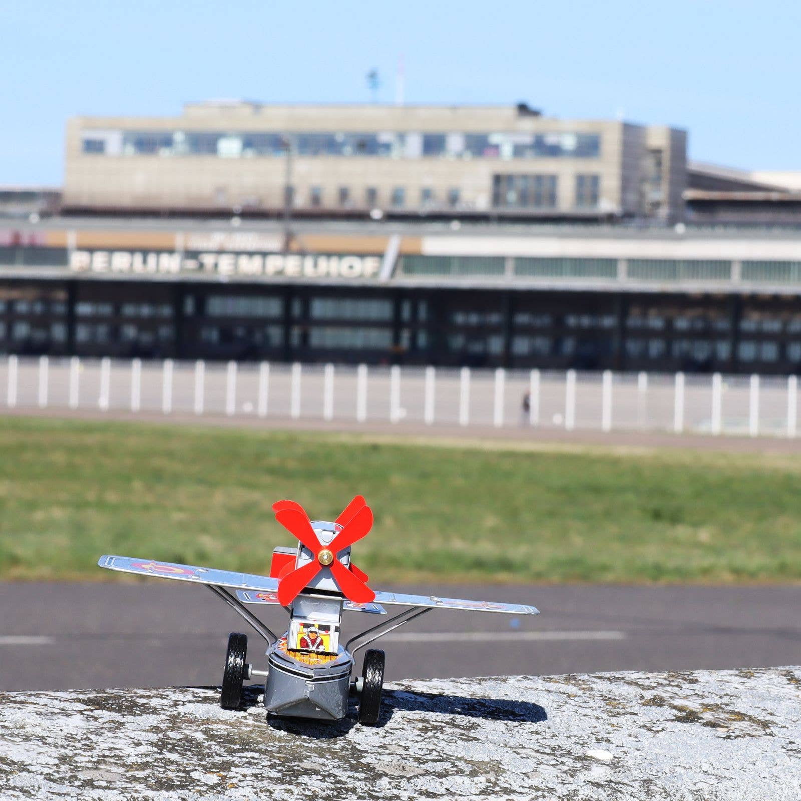 Tribal Trade GmbH - Wholesale Decorative Figurine - Tin toy airplane with double propeller tin airplane6