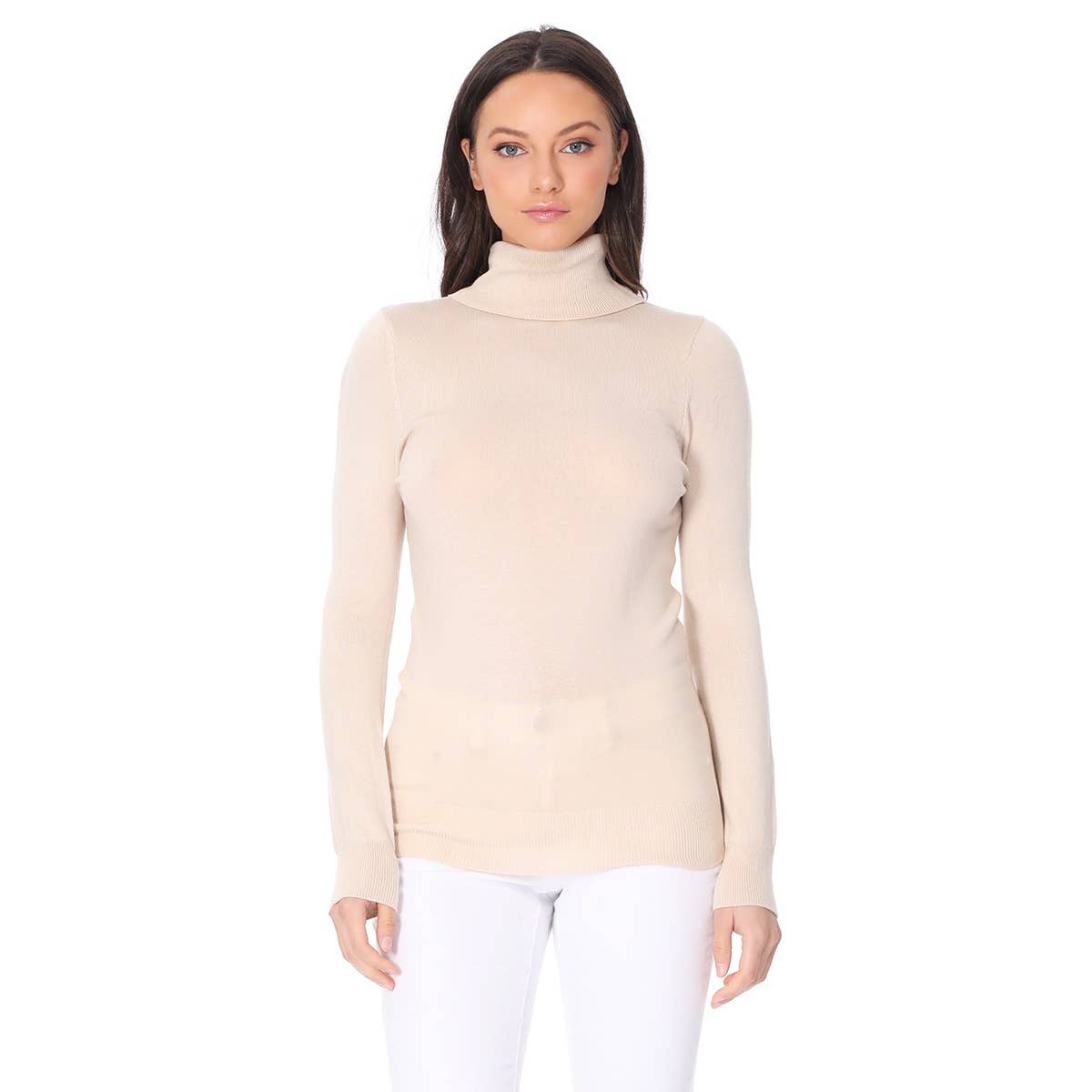 Mak – wholesale Knitted jumper – Women′s – Women's Long Sleeve Turtleneck Pullover Sweater MK334915