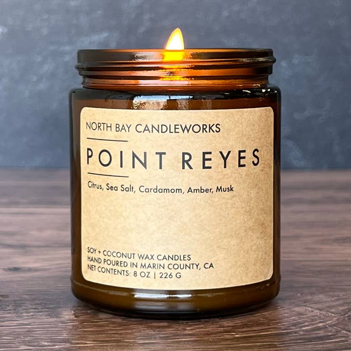 North Bay Candleworks - Wholesale Jar/Filled Candle - Point Reyes (Standard Size, 8 oz)0