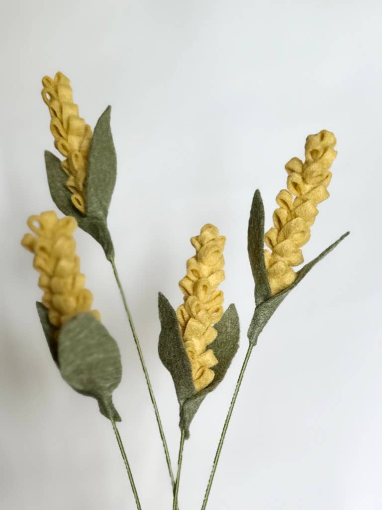 Fleurish Felt Flower Co. - Wholesale Artificial Flowers - Felt Goldenspike Flower1