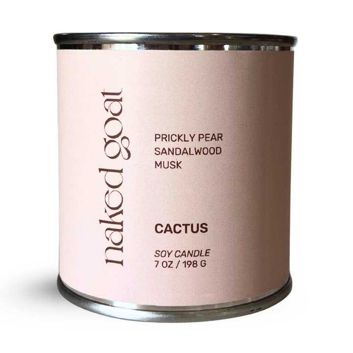 Naked Goat ™ - Wholesale Jar/Filled Candle - NEW | Cactus Candle (7oz)0
