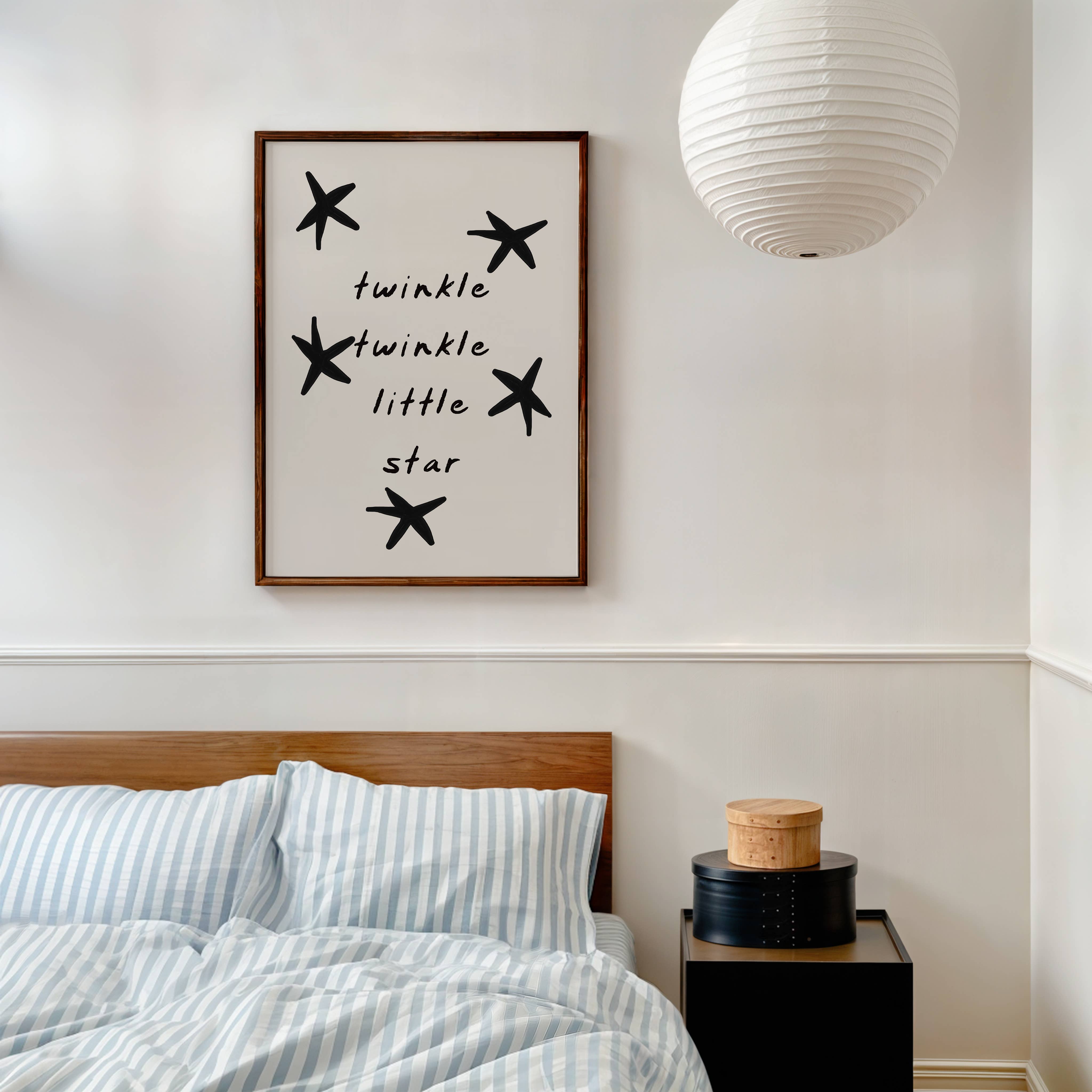 KIKIANDNIM - Wholesale Art Print - Twinkle Twinkle Little Star Wall Art Print | Kids Room Decor3