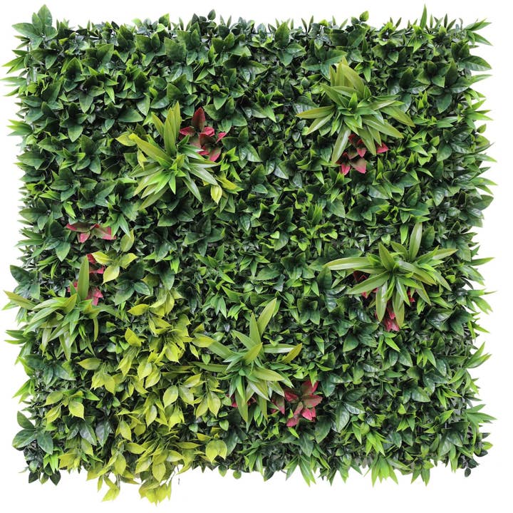 Designer Plants - Wholesale Artificial Plant - Sample Panel of Luxury Green Meadows Artificial Vertical Garden (Small Sample) Commercial Grade UV Resistant