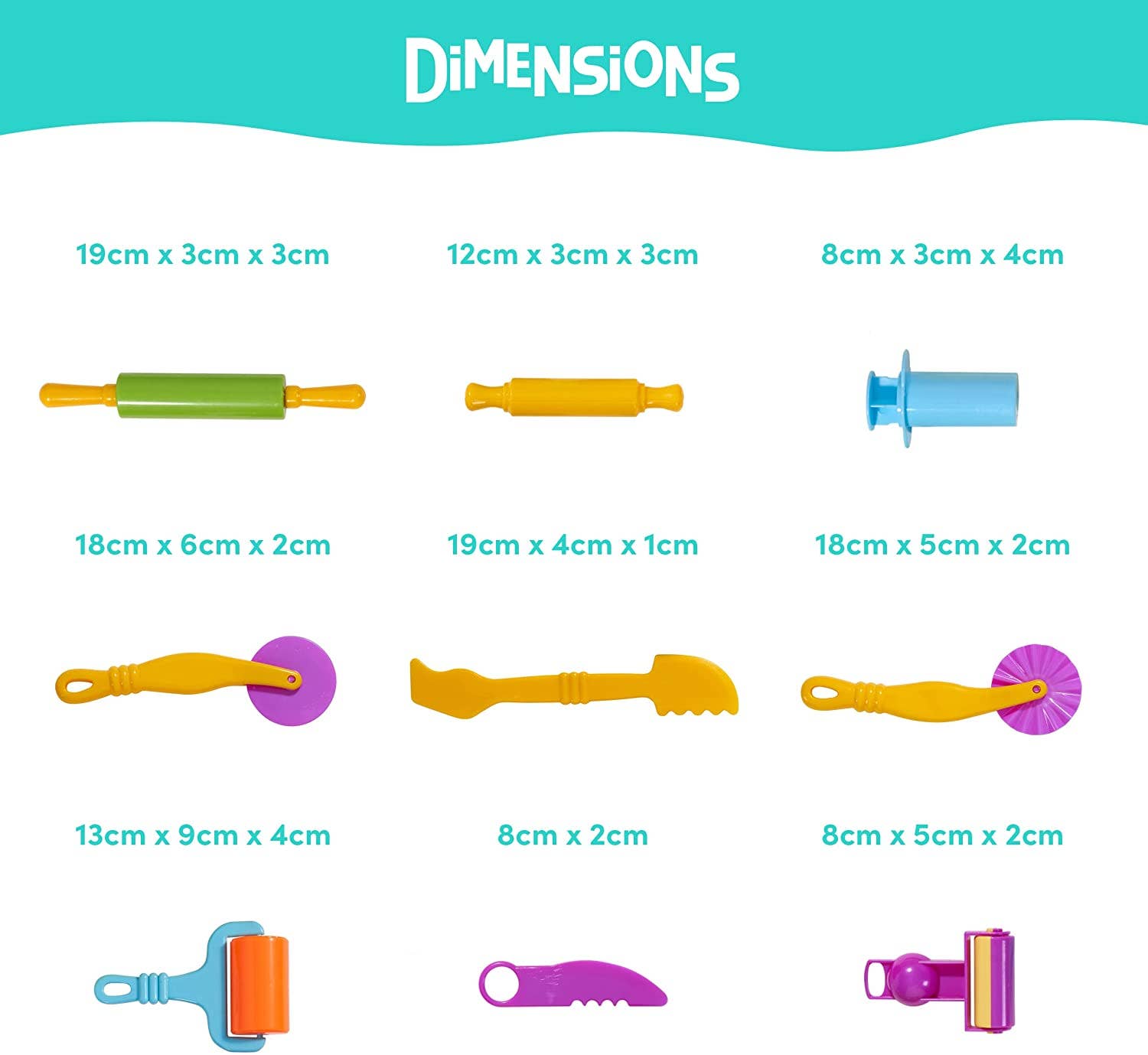 The Twiddlers - Wholesale Toy Set - Kids - 30 Pack Playdough / Clay Tools and Cutters Kit for Kids2