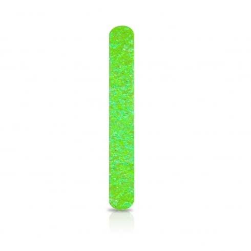 Mad Beauty Heavy Glitter Nail File - Lime for wholesale by Mad Beauty
