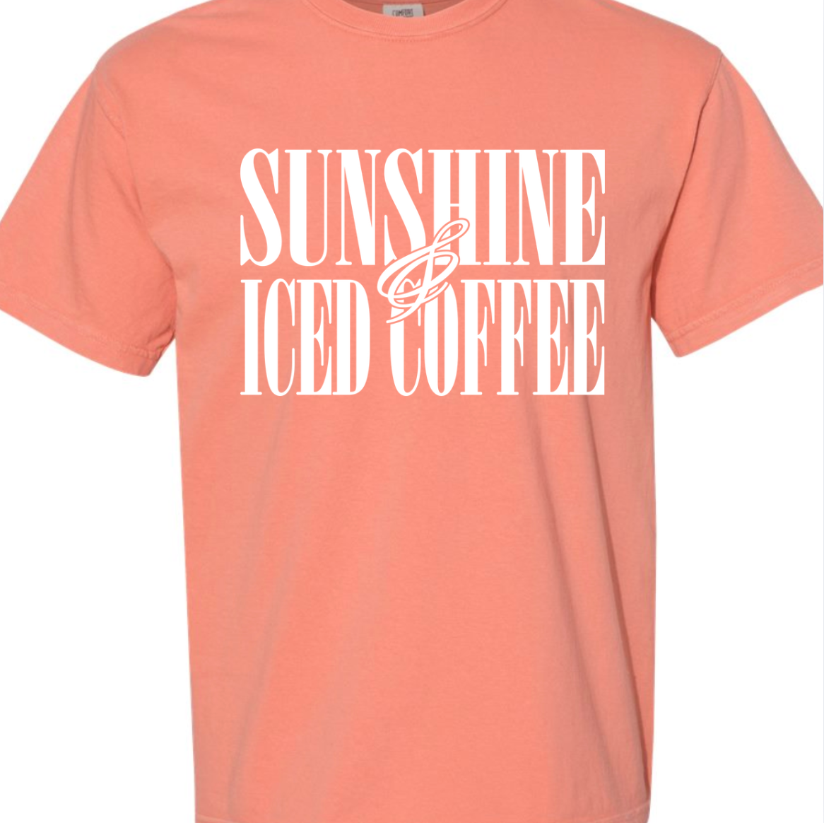 Kiki's Boutique - Wholesale Screen Printed T-Shirt - Women's - Sunshine and Iced Coffee Comfort Color Tee5