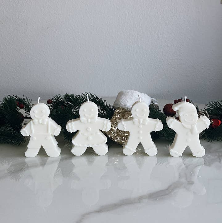 Hi Sunday Collective - Wholesale Novelty Candle - GINGERBREAD FAMILY SET0