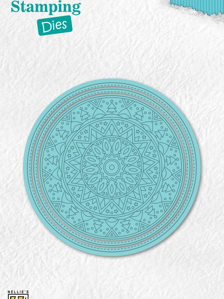 Nellie's Choice Matrices d'estampage rondes - Sapins de Noël pour la vente par Ecstasy Crafts Distributing