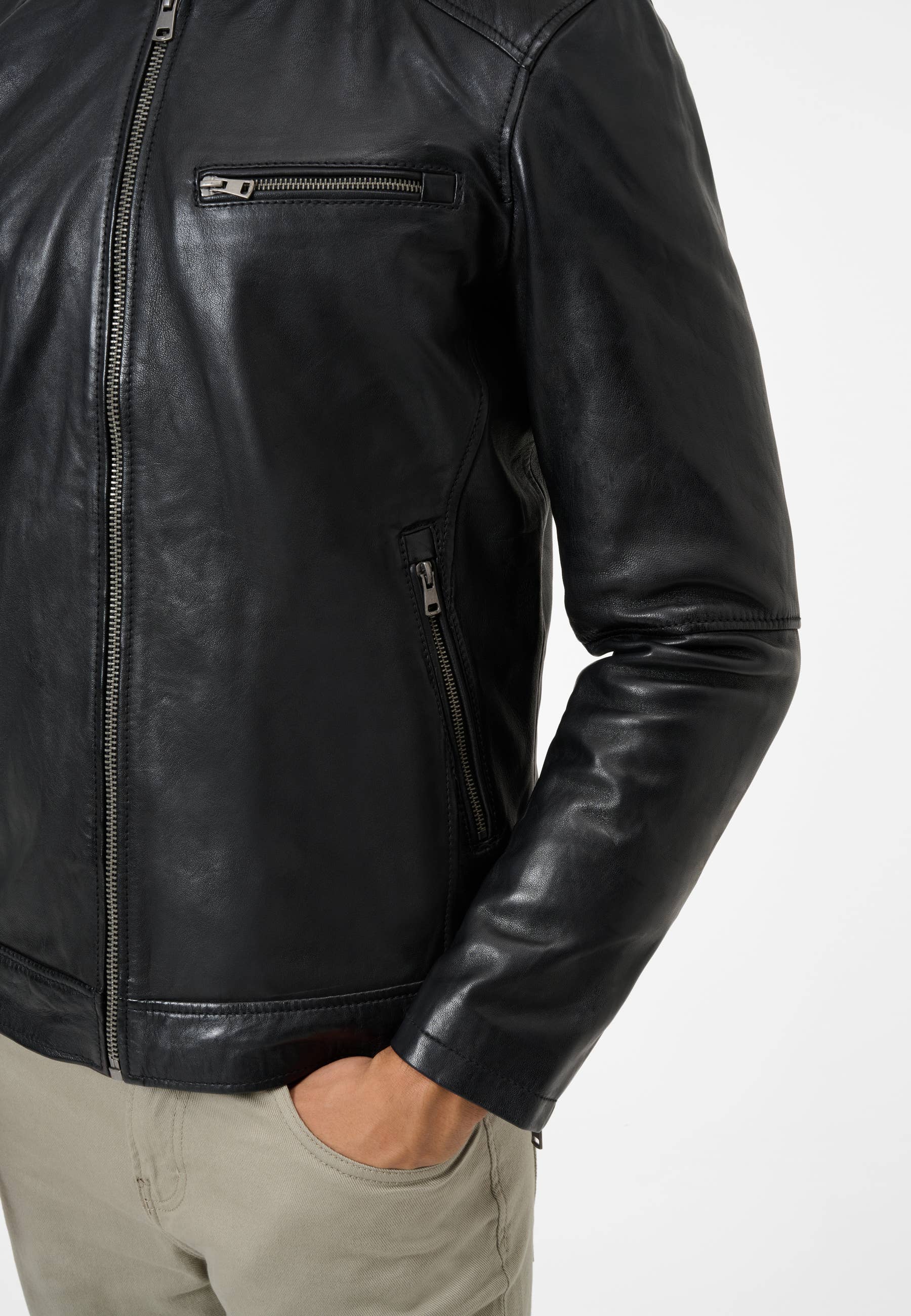 Ricano – Engroshandel Motorcykeljakke - Herre – Herre læderjakke Andre - vegetabilsk garvet lammeskind5